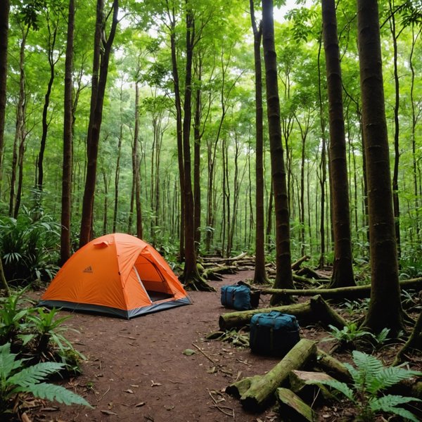 Comment organiser un camping pour une expédition de randonnée en forêt tropicale sèche?